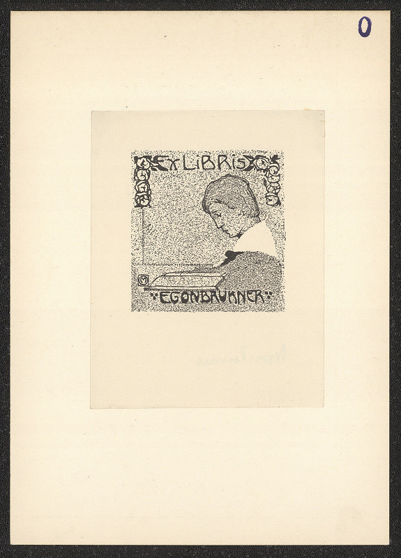 V. Oppenheimer – Ex libris Egon Brukner 