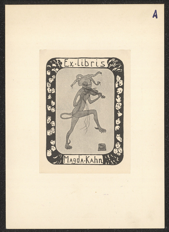 Max Anton – Ex libris Magda Kahn 