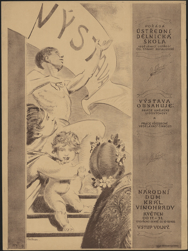 Jaroslav Kutman – Výstava Ústřední dělnické školy, Praha 