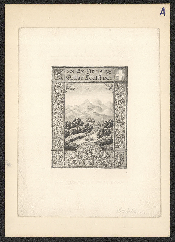 Albert Anklam – exlibris Oskar Leufchner 