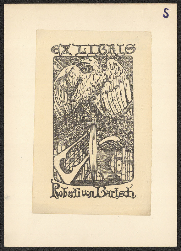 Spilling – exlibris Roberti von Bartsch 