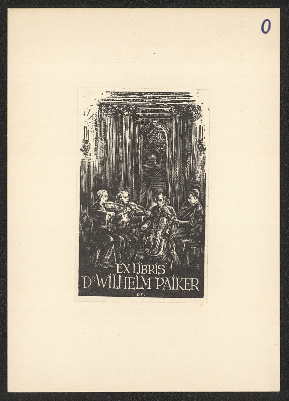 Emil Orlik – Ex libris Dr. Wilhelm Paiker 
