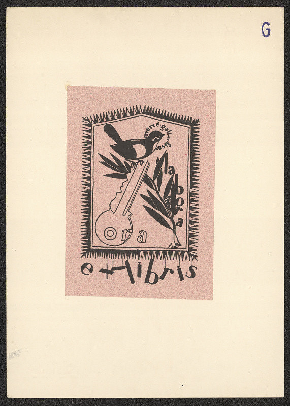 Francisco d Assis Gali Fabra – Ex libris Mercé Galí de Fisas 