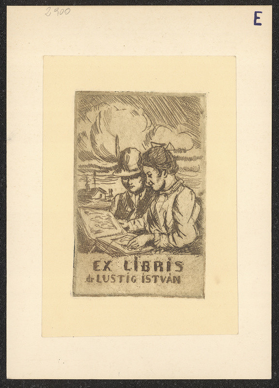 Endre Vadár – exlibris dr. Lustig István 