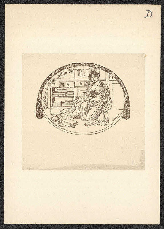 neznámý – Ex libris Fritz und Tine Heller 