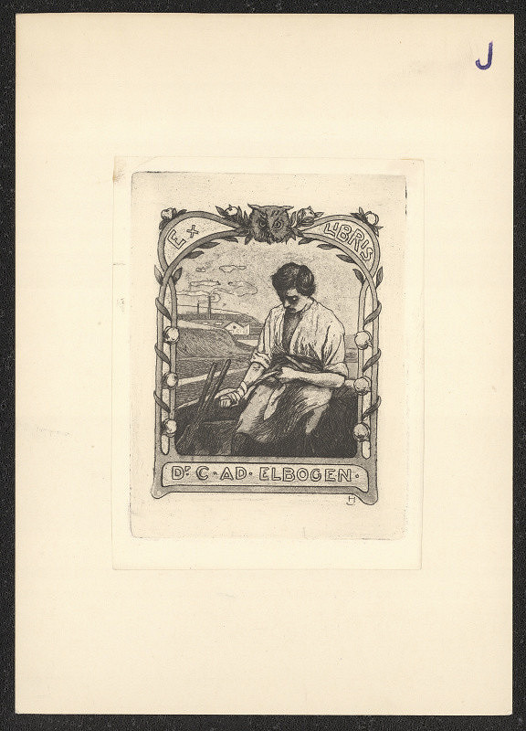 neznámý – Ex libris Dr. C.Ad. Elbogen 