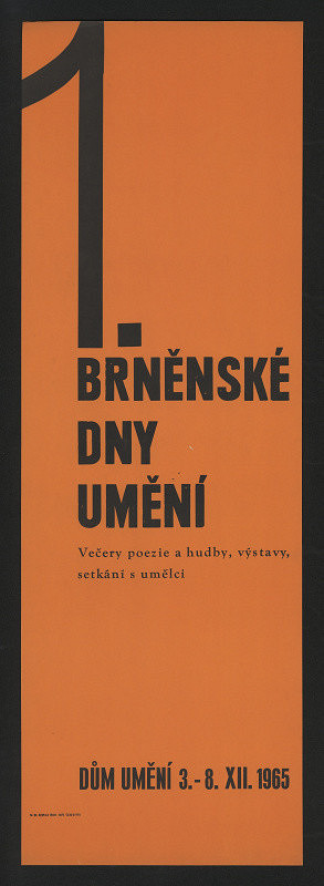 Jarmil Klecker – 1. brněnské dny umění 