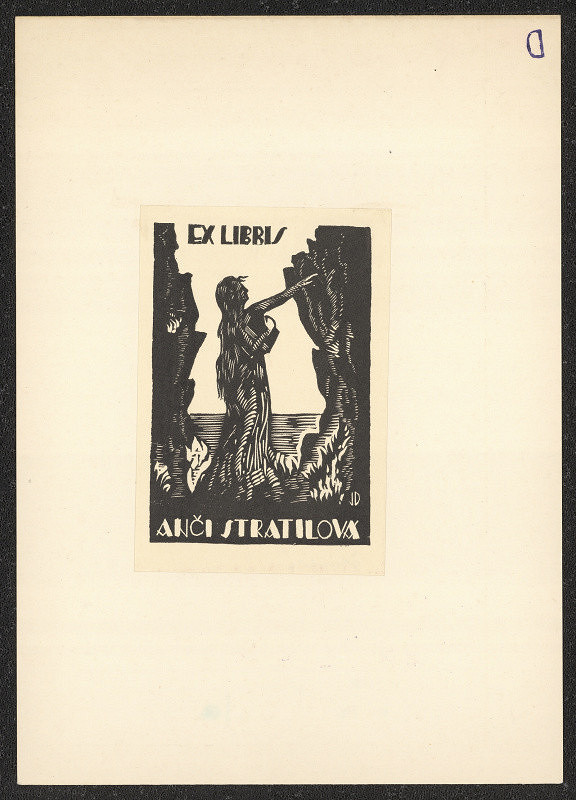 Jaroslav Dobrovolský – Ex libris Anči Stratilová 