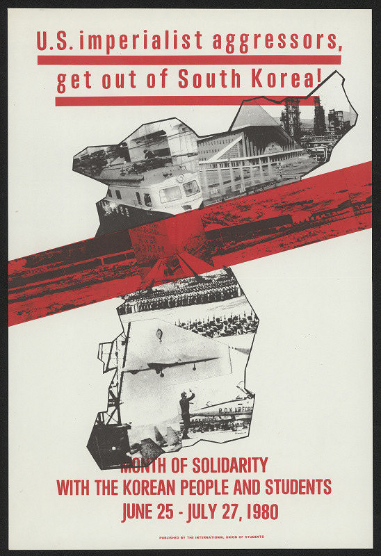 neznámý – V. S. Imperialist Aggressors, get out of South Korea! 