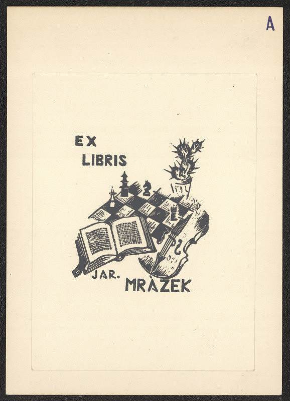 Vlasta J. Ambrožová – exlibris Jar. Mrázek 
