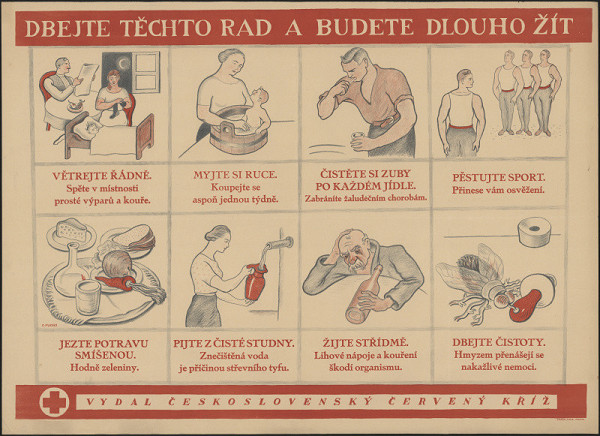 V. Fuchs – Dbejte těchto rad a budete dlouho žít. Vydal Československý Červený kříž 