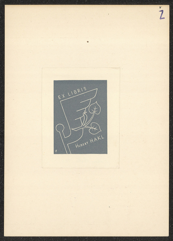 Jaroslav E. Žoha – exlibris Hubert Hakl 