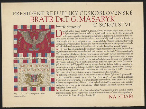 neznámý – Bratr Dr. T. G. Masaryk o sokolstvu 