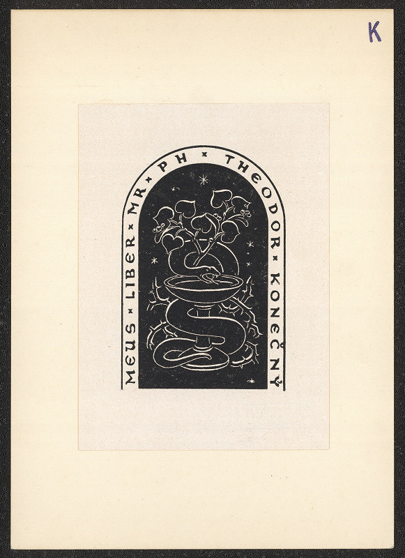 Antonín Kameník – exlibris Theodor Konečný 