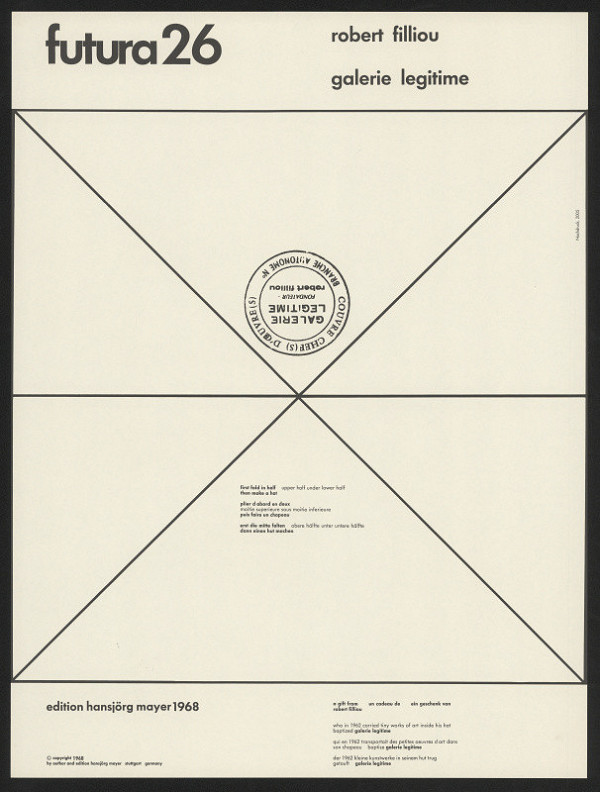 Robert Filliou – Futura 26 