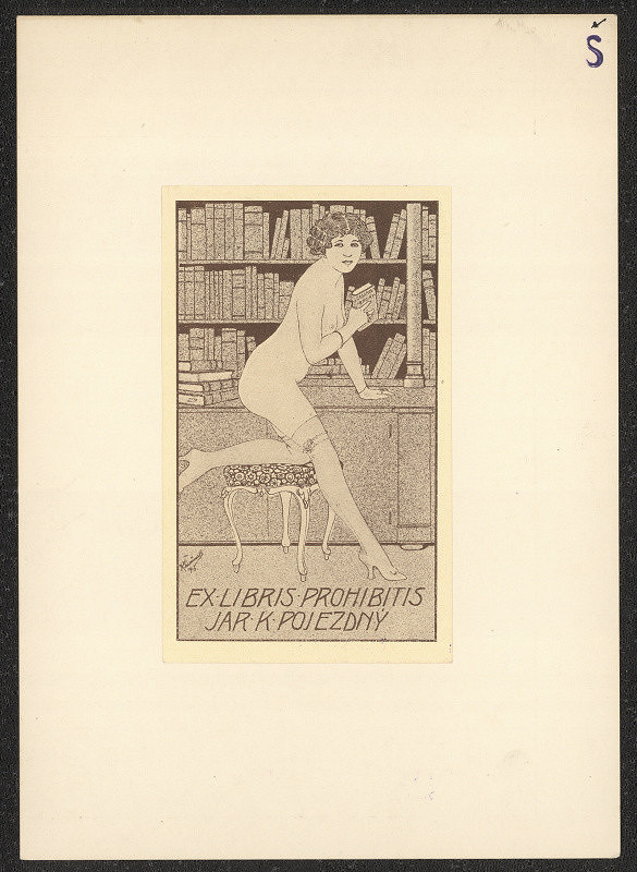 Karel Šimůnek – exlibris prohibits Jar. K. Pojezdný 