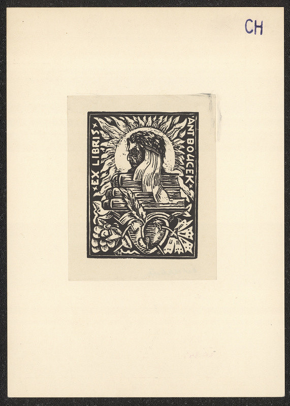 Antonín Chlebeček – exlibris Ant. Bouček 