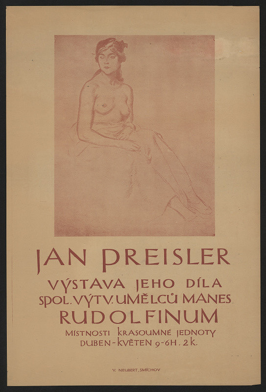 neznámý – Jan Preisler, výstava SVU Mánes, Rudolfínum 