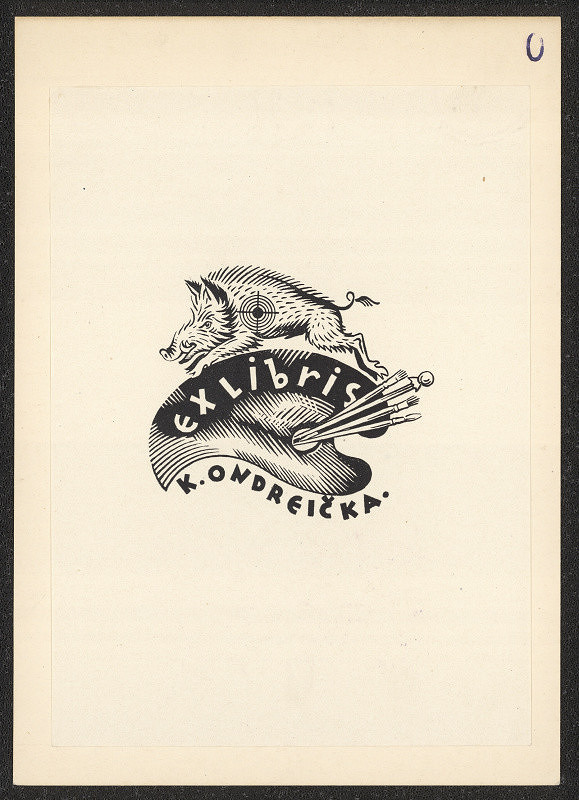 K. Ondrečka – Exlibris K. Ondrečka 