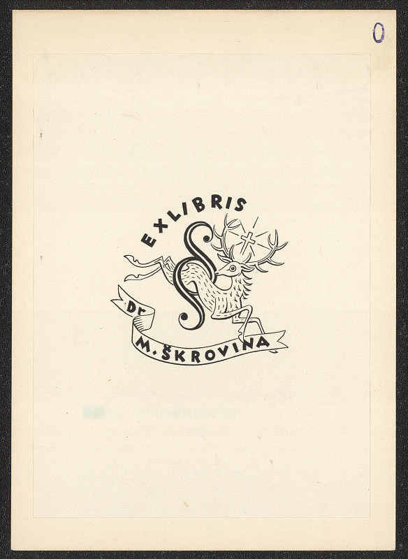 K. Ondrečka – Exlibris Dr. M. Škrovina 