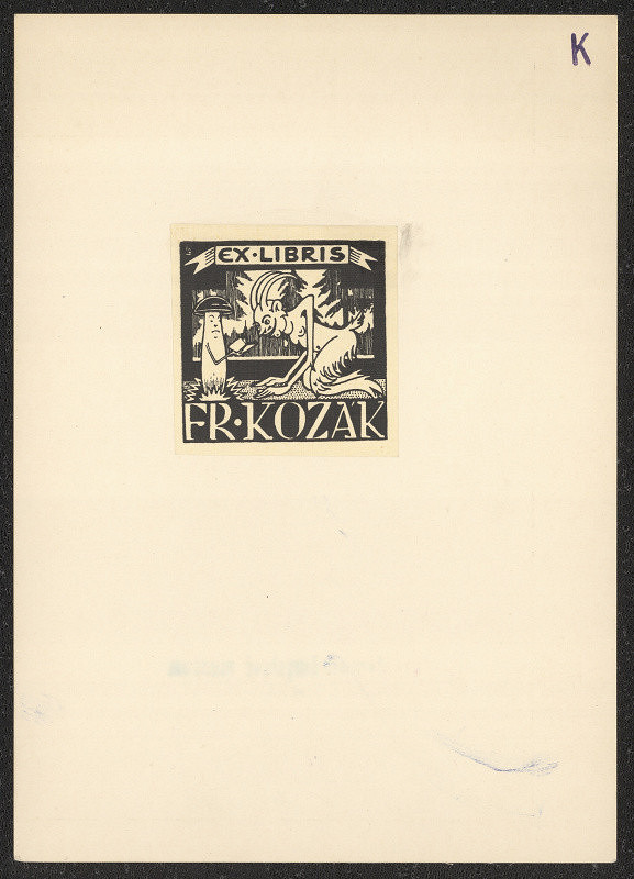 neznámý – exlibris Fr. Kozák 