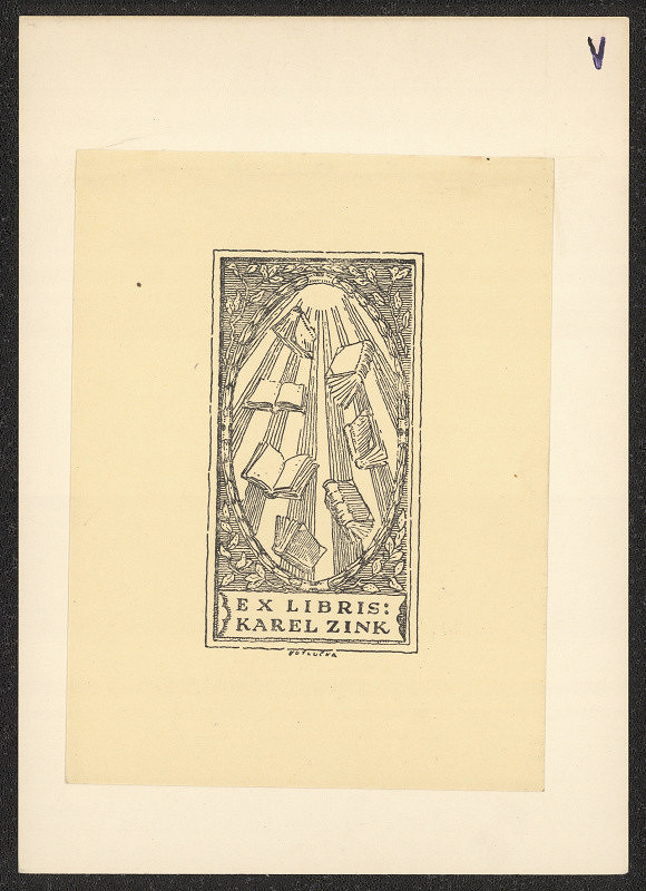 Karel Votlučka – exlibris Karel Zink 