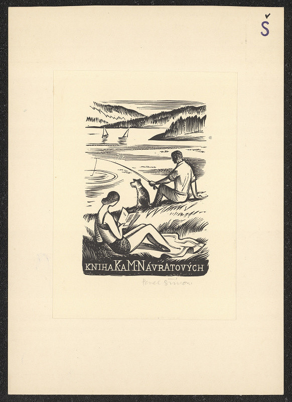 Pavel Šimon – exlibris Kniha K. a M. Návratových 
