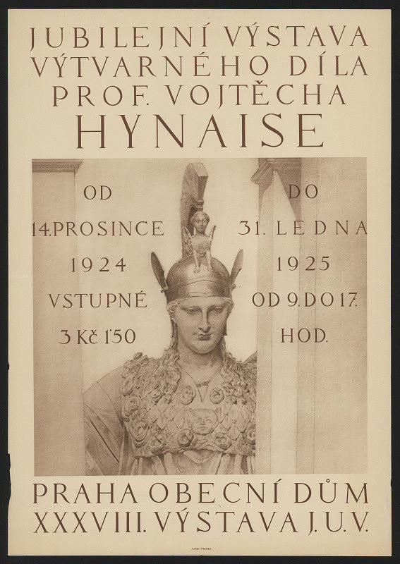 neznámý – Výstava prof. Vojtěcha Hynaise, Praha 1925 