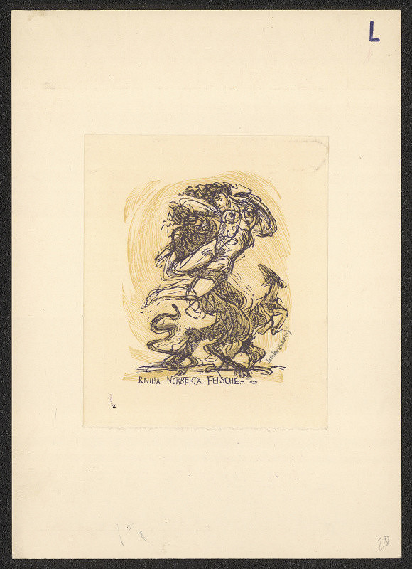 Jaroslav Lukavský – exlibris Kniha Norberta Felsche 