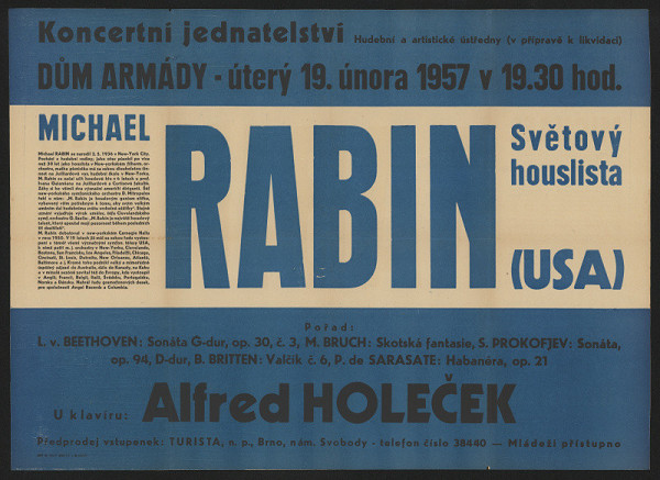 neznámý – Michael Rabin - světový houslista 