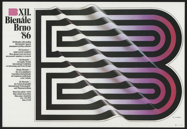 Jaroslav Chadima – XII. bienále užité grafiky Brno 86. Mezinárodní výstava propagační grafiky a plakátu.