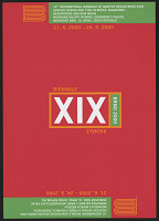 neznámý – XIX. Mezinárodní bienále grafického designu Brno 2000. Grafický design a písmo v knihách, časopisech, novinách a nových médiích 