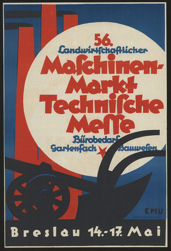 E. M. U. – 56. Landwirtschaftlicher Maschinenmarkt technische Messe Breslav 