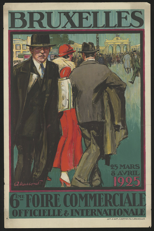 A. Massonet – Bruxelles 6 - Foire commerciale officielle & internationale 1925 