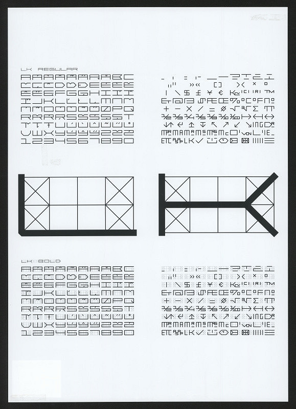 Lumír Kajnar – Písmo "LK"