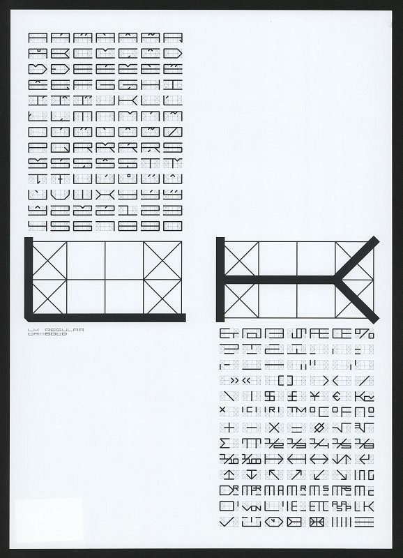 Lumír Kajnar – Písmo "LK"