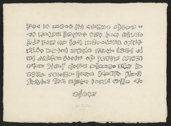 Jiří Šindler/1922 – Abstraktní písmo 