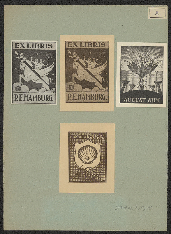 Viktor Alexejev – Ex libris P. E. Hamburg 