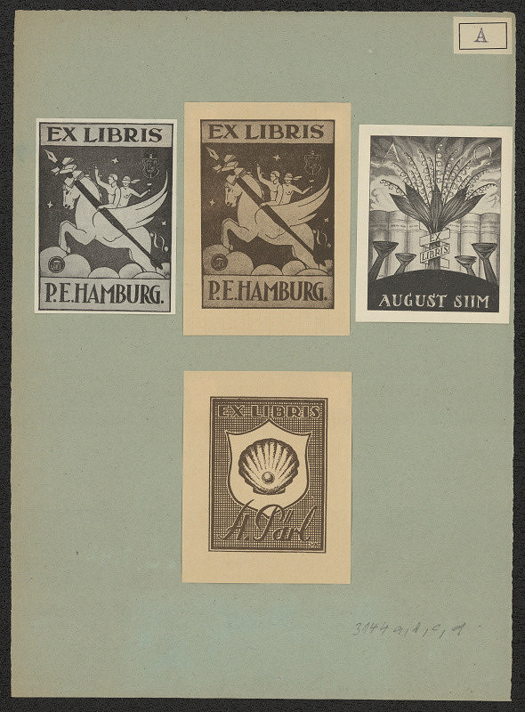 Viktor Alexejev – Ex libris P. E. Hamburg 