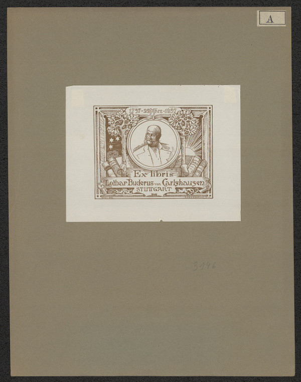 Richard Brendamour – Ex libris Lothar Buderus von Carlshausen Stuttgart 