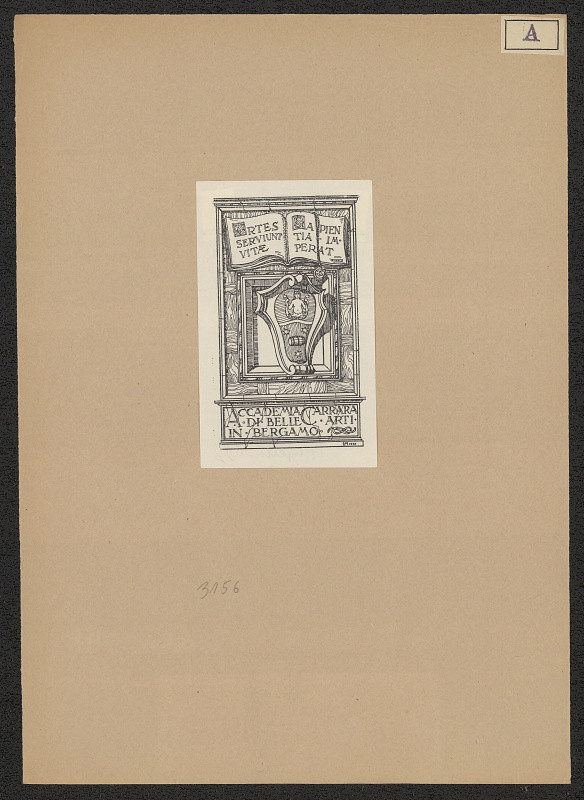 Luigi Angelini – Exlibris Accademia Arrara in Bergamo 