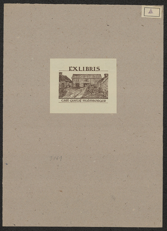Hans Axe – Ex libris Carl Gustaf Malmborger 