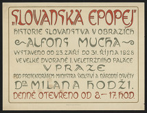 Alfons Mucha – Slovanská epopej, Praha 1928 