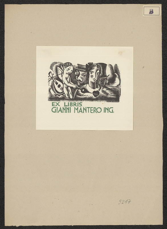 Armando Baldinelli – Exlibris Gianni Mantero Ing. 