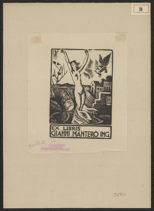 Armando Baldinelli – Exlibris Gianni Mantero Ing. 