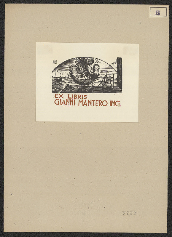 Armando Baldinelli – Exlibris Gianni Mantero Ing. 