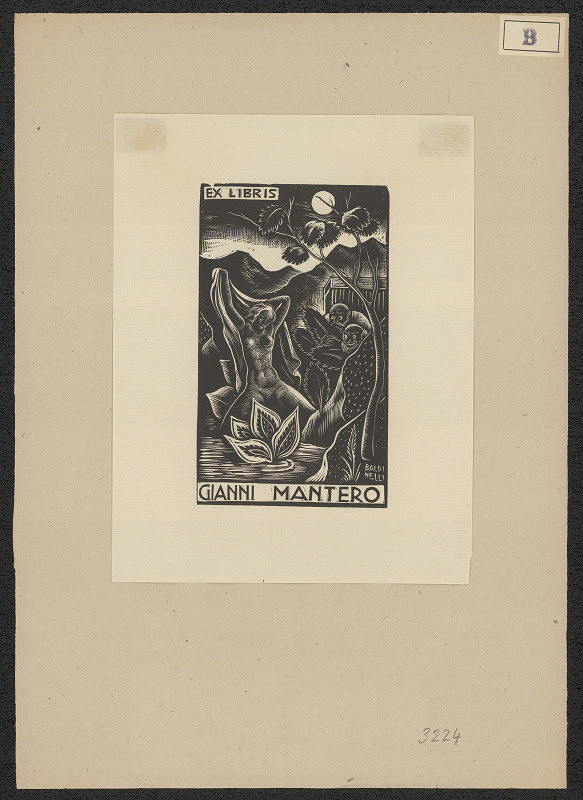 Armando Baldinelli – Exlibris Gianni Mantero Ing. 