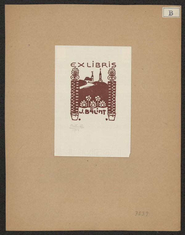 József Bálint – Ex libris J. Bálint 