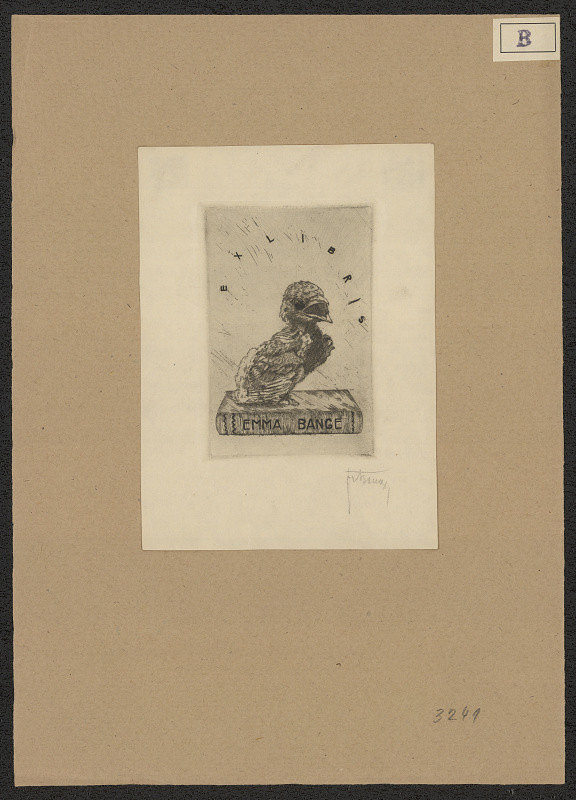 Ernest Francis Bange – Ex libris Emma Bange 