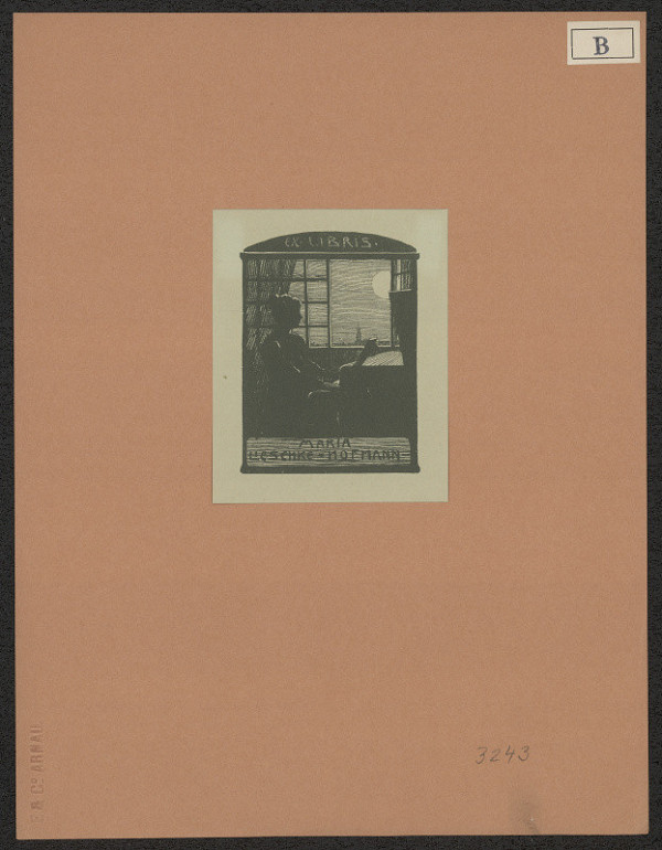 Paul Barth – Ex libris Maria Lieschke Hofmann 
